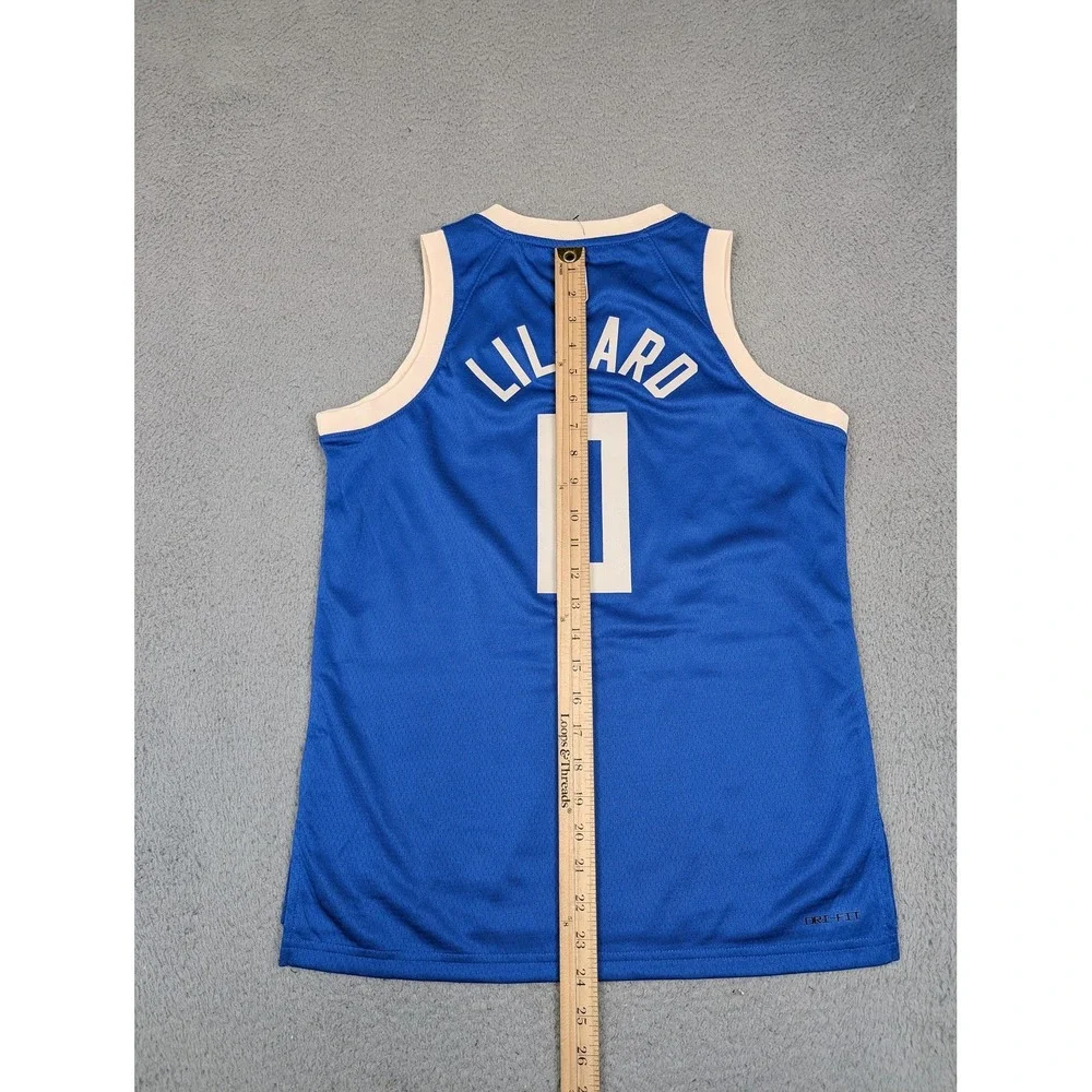 Nike Milwaukee Bucks Jersey Youth‎ Medium 10/12 NBA Damian Lillard Swingman New